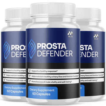 (3 Pack) Prosta Defender Capsules, Official Prostadefender Pills with All Natural Ingredients, Advanced Overall Health and Wellness Supplement, Natural Maximum Strength Vitamin Formula (180 Capsules) MJO Au supplements