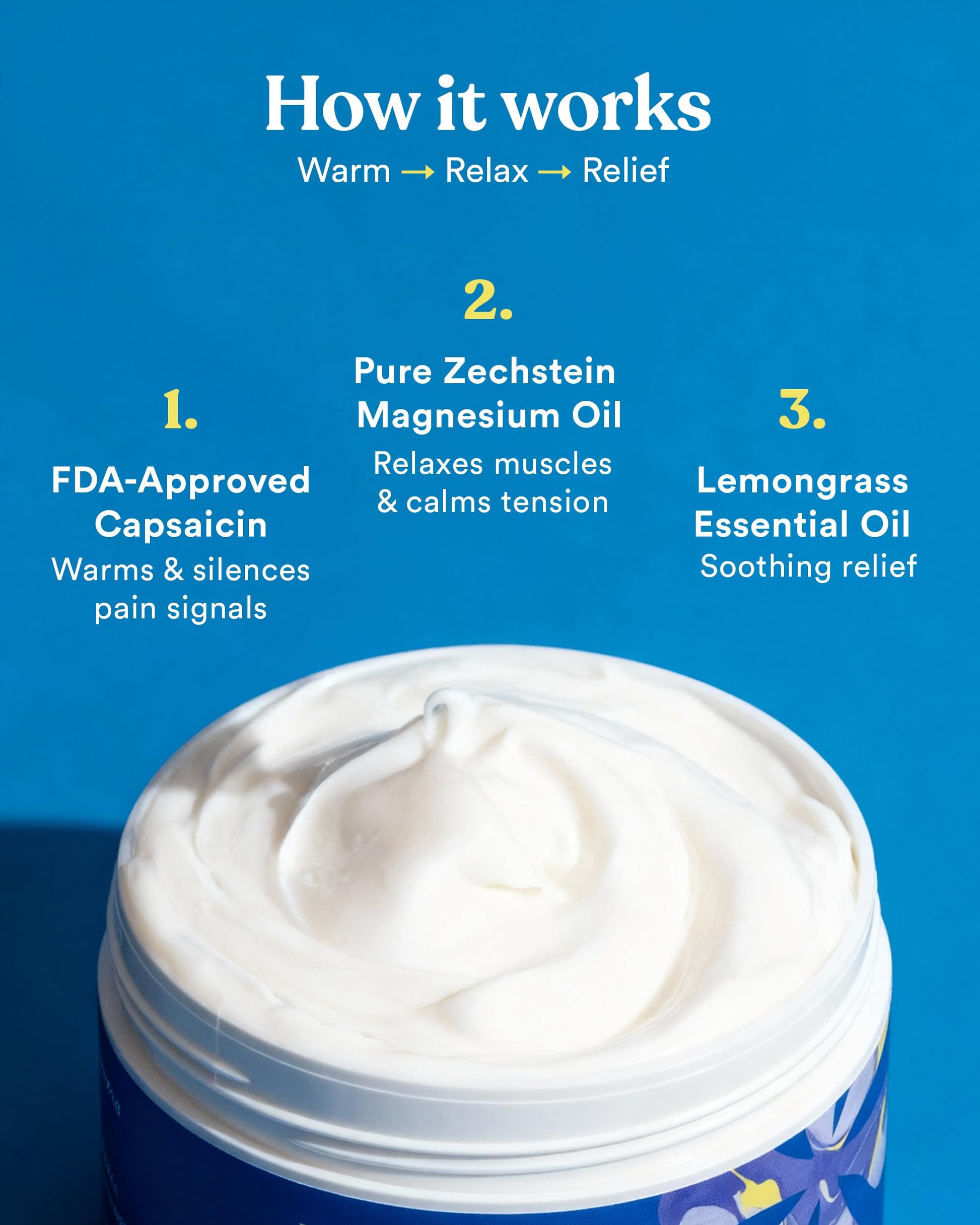 ASUTRA Melt Pain Away Magnesium Cream – Warming Capsaicin Formula for Leg Cramps, Muscle Tension & Nighttime Leg Relief – Fast-Absorbing, Non-Sticky Topical Magnesium Lotion for Feet & Body ASUTRA Au supplements