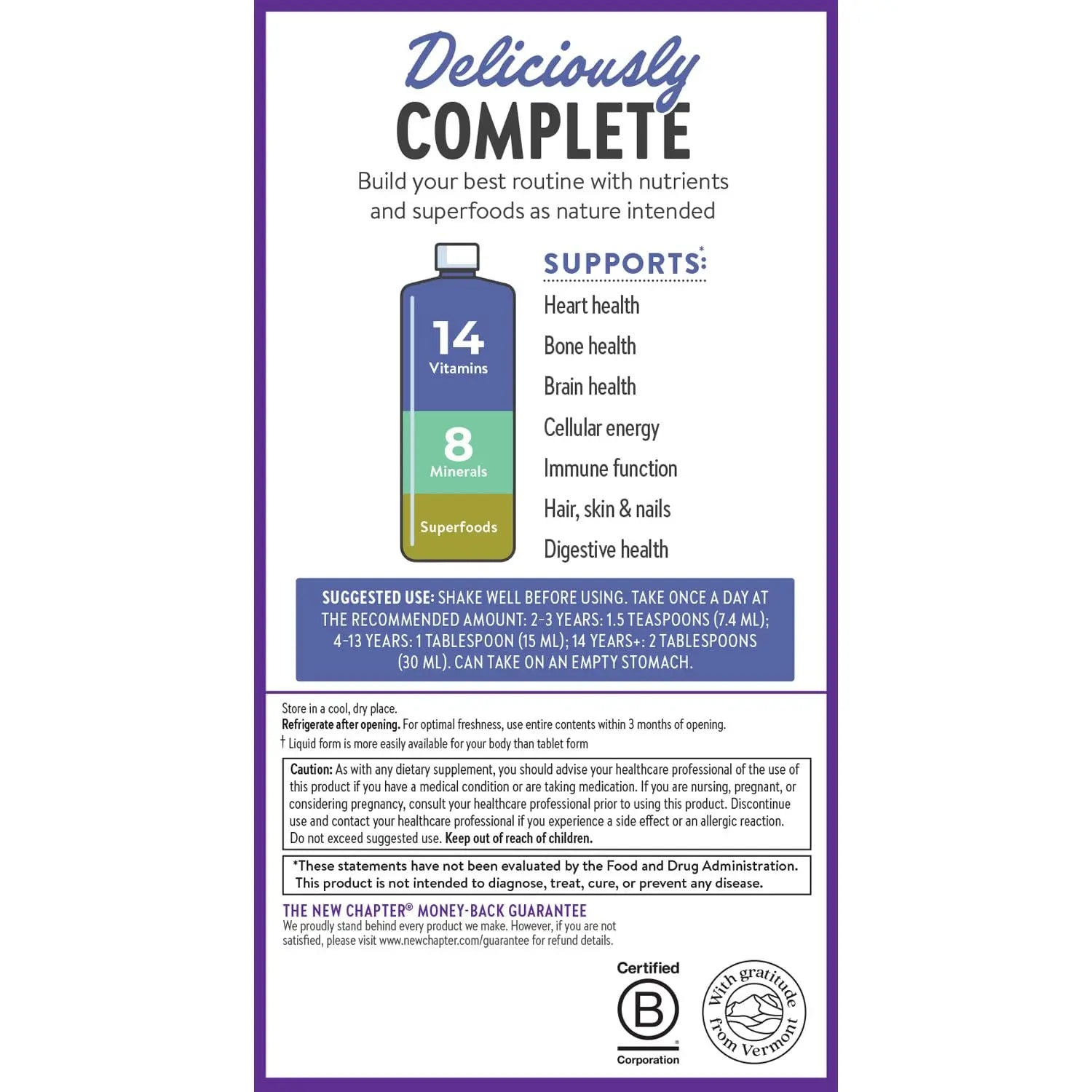 New Chapter Liquid Multivitamin + Mineral Supplement for Whole-Body Benefits, 100% Delicious Multivitamin for Adults New Chapter Au supplements