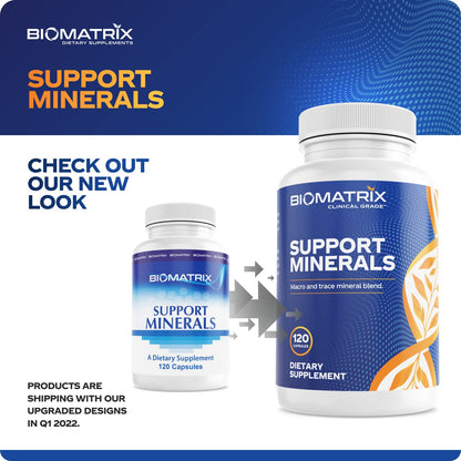 BioMatrix Mineral Supplement for Men and Women, Chelated Minerals | Iron-Free, Calcium, Magnesium, Copper, Zinc, Vitamin D, Iodine | Veggie Caps, 30-Day Supply BioMatrixAu supplements