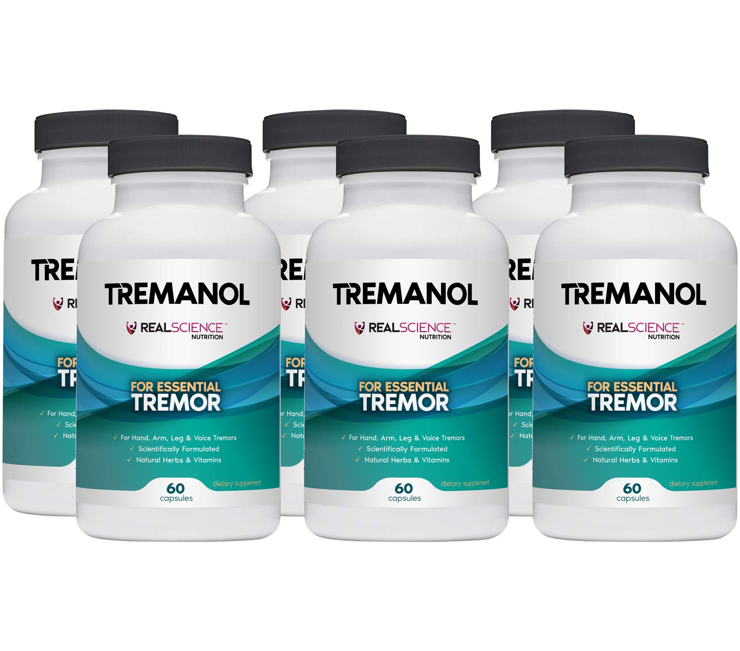 Tremanol Natural Aid Herbal Supplement – Includes Vitamin B2 & B12, Passionflower & Skullcap – 60 Caps (Pack of 6) – Made in USA Tremanol Au supplements