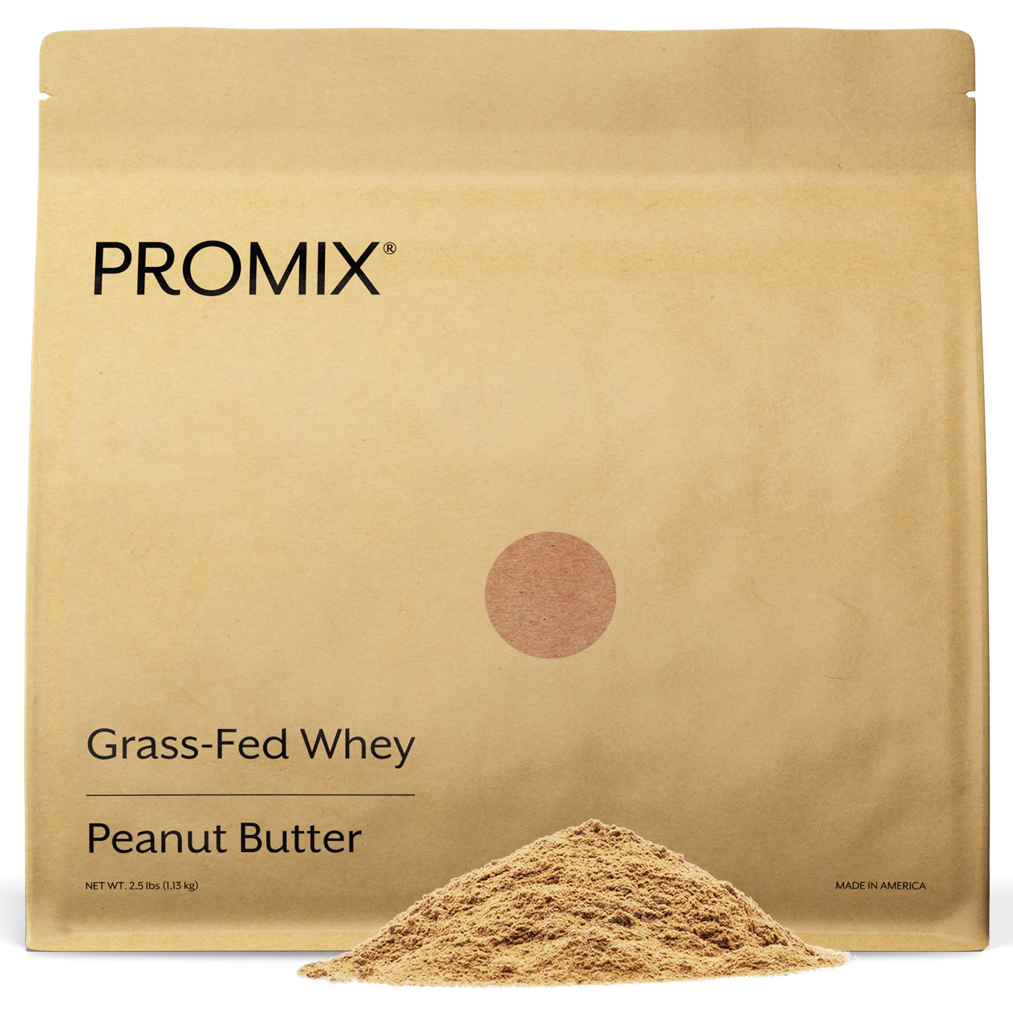 Promix Whey Protein Powder, Peanut Butter - 2.5lb Bulk - Grass-Fed & 100% All Natural ProMix Nutrition Au supplements