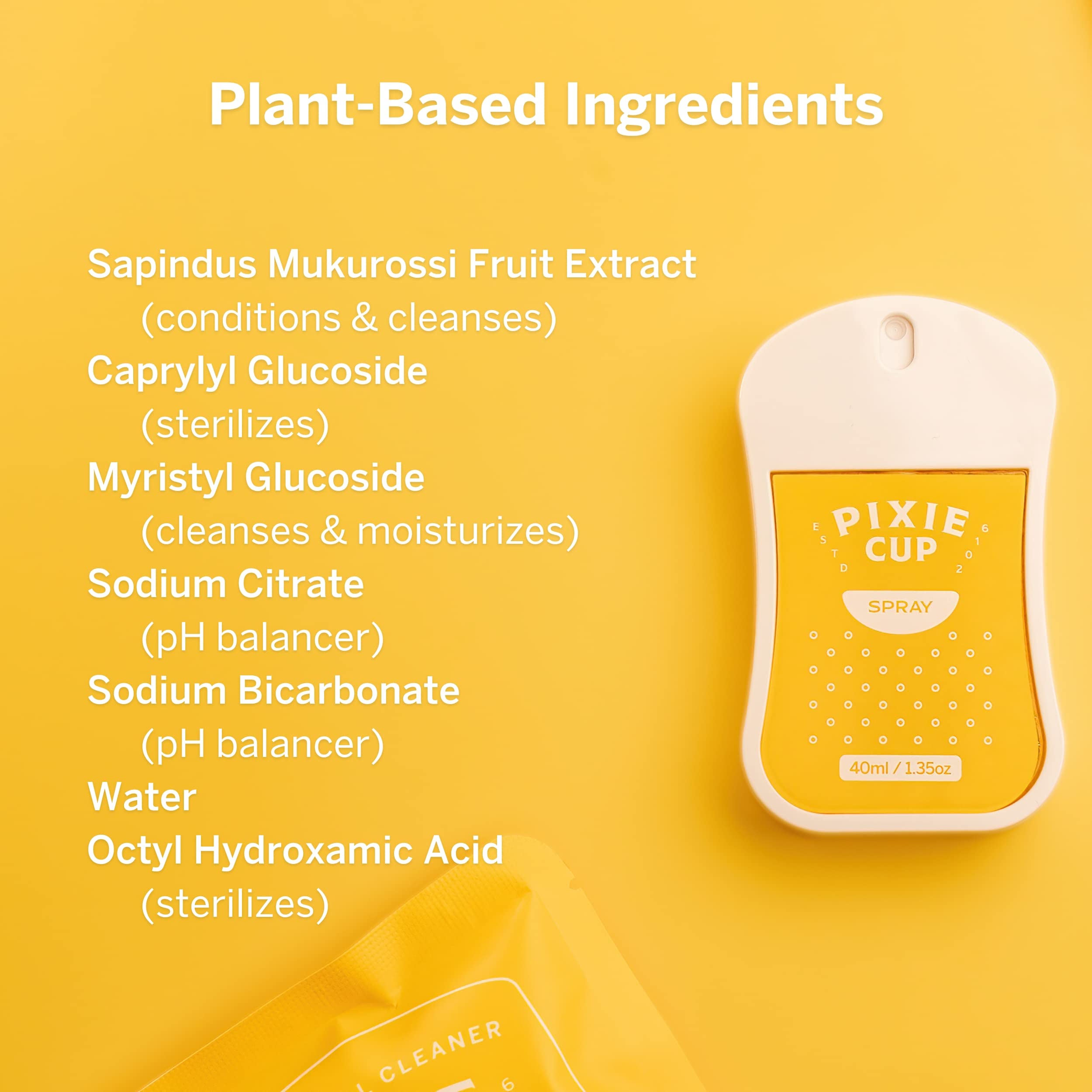 Pixie Sterilizer Spray for Menstrual Cups - Complete Sterilization in Just A Quick Spray - 100% Hypoallergenic Pixie Cup Au supplements