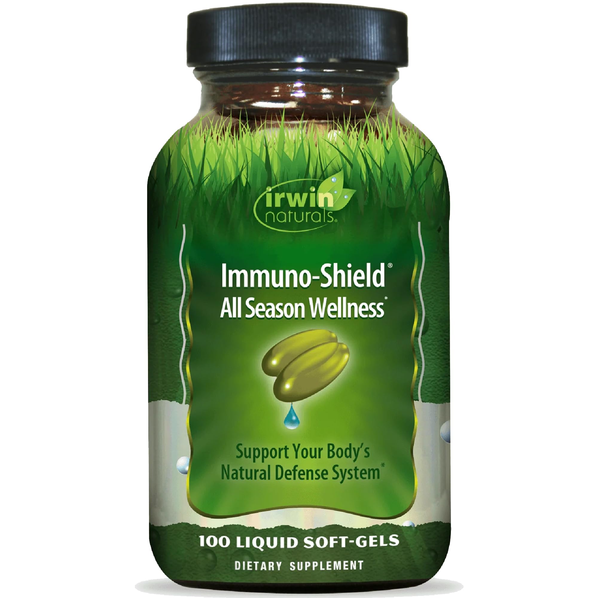 Irwin Naturals Immuno-Shield All Season Wellness - Promote Body's Natural Defense System - Powerful Antioxidants and Immune Support Supplement for Men and Women - 100 Liquid Soft-Gels Irwin Naturals Au supplements