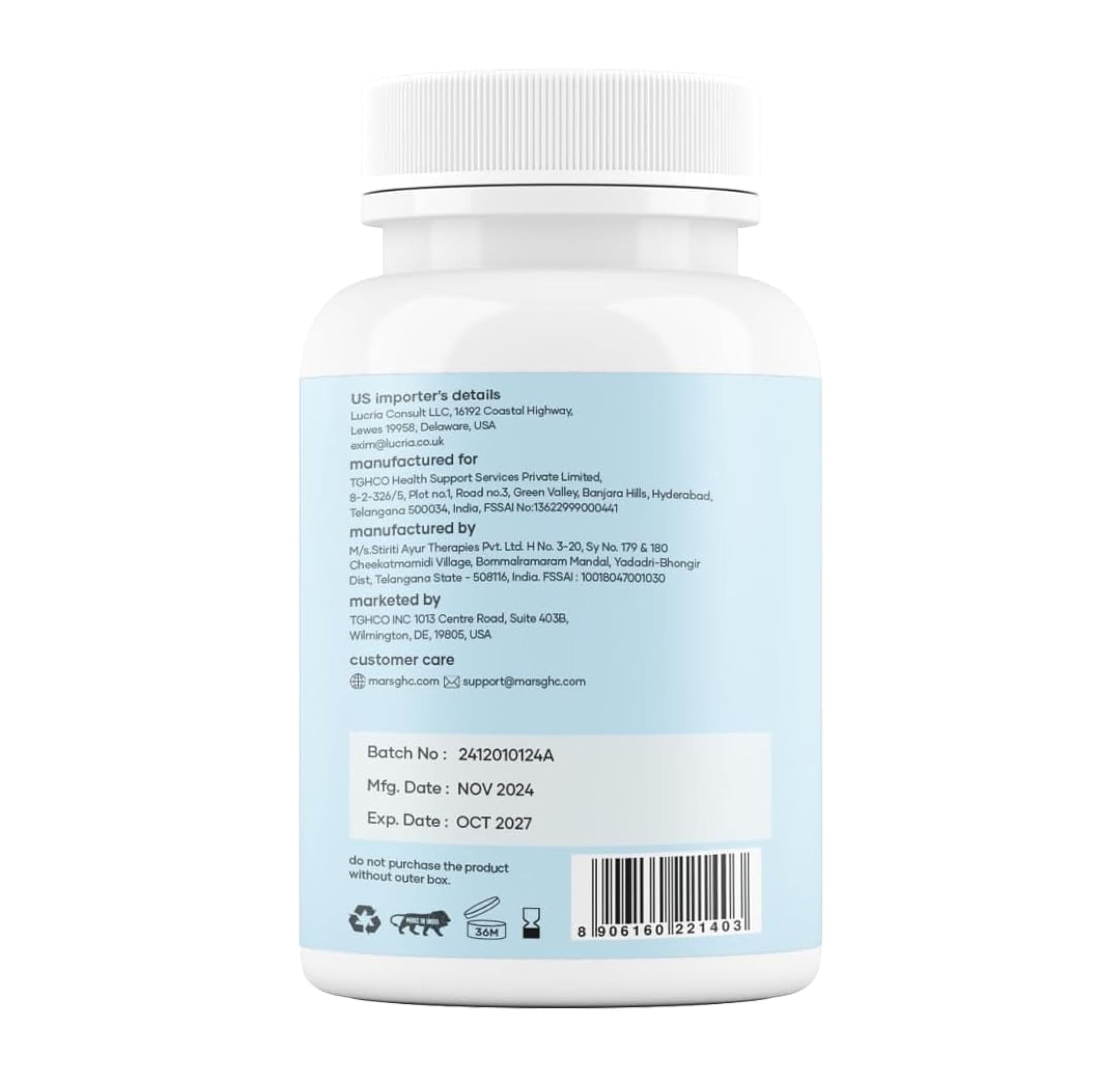 Mars Alizenol Capsules - 60 Capsules | (Pack of 3) mars by GHC Au supplements