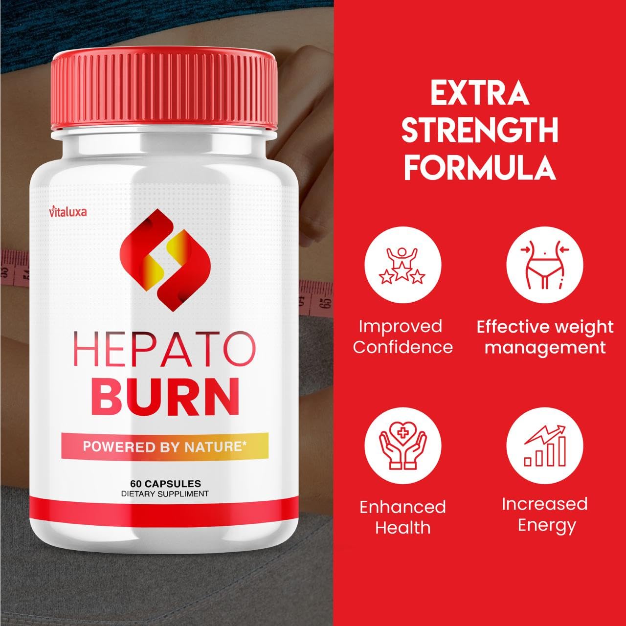 (2 Pack) Hepato Burn Capsules - HepatoBurn Supplement Pills Advanced Formula Wait Premium Blend All Natural Loss Support for Men Women, Hepataburn Reviews Maximum Strength Burner Health (120 Capsules) Vitaluxa Au supplements
