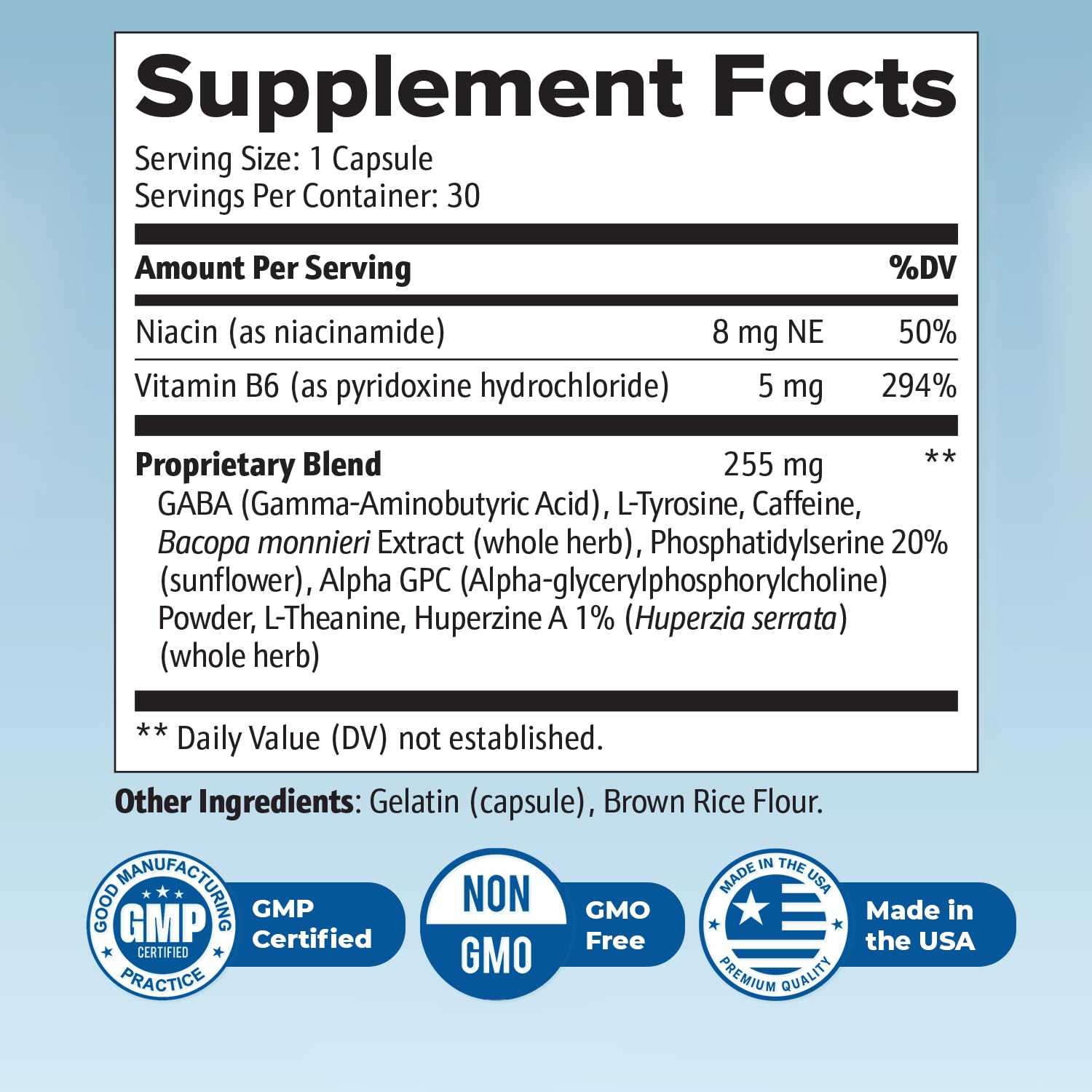 Neuro Sharp – Natural Formula with Bacopa Monnieri, Ginkgo Biloba & Huperzine-A – Made in the USA, Non-GMO, 30 Capsules, 3 Month Supply Nature’s NutriWave Au supplements