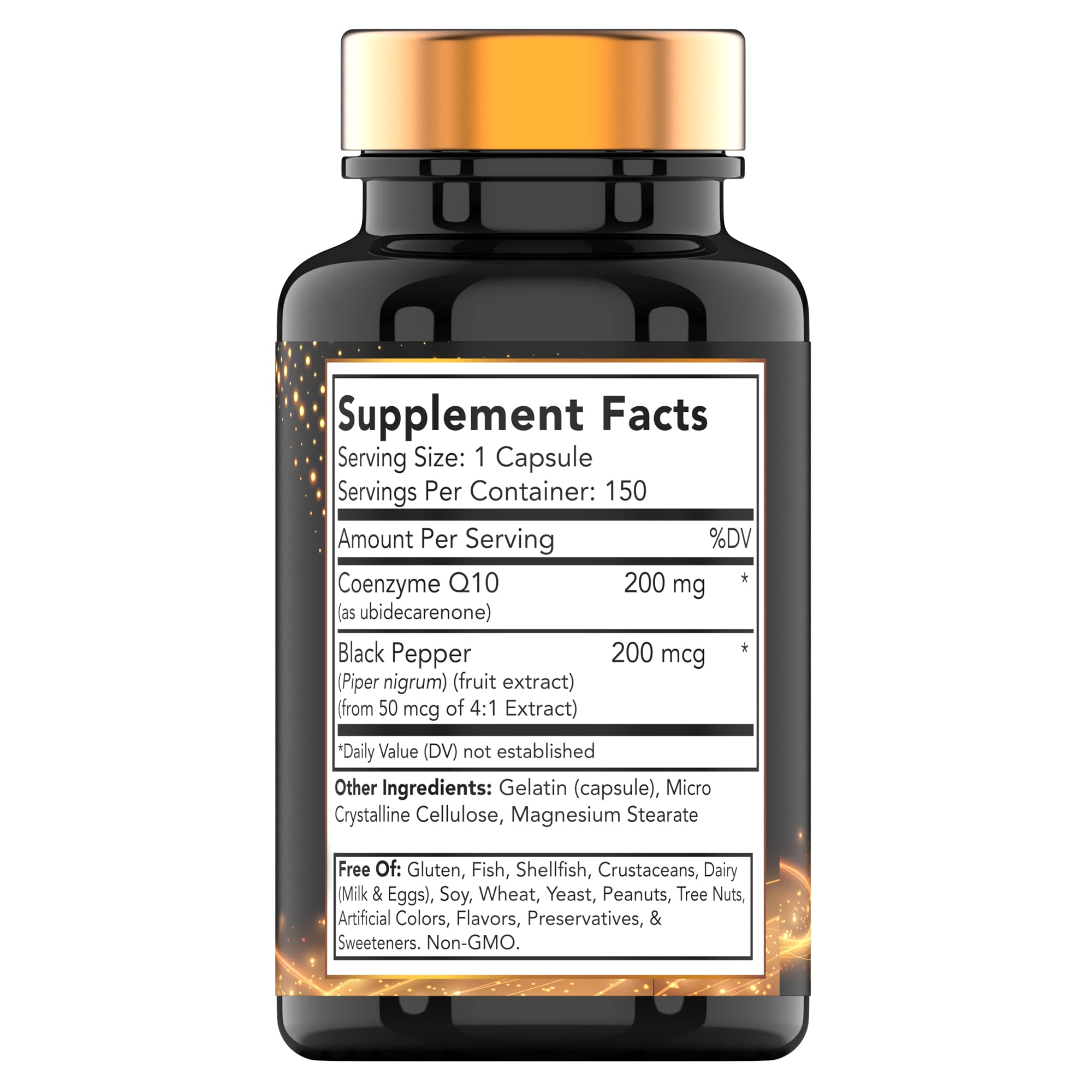 tnvitamins Ultra Potent CoQ-10 200 MG - 150 Capsules with Black Pepper Extract tnvitamins Au supplements