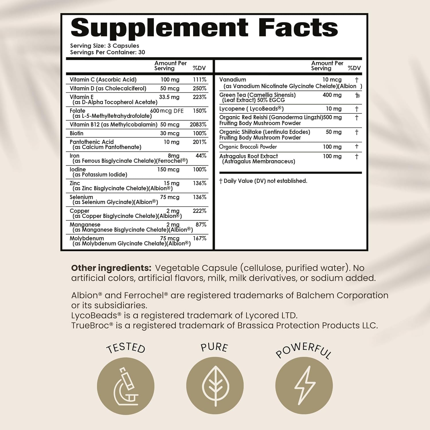 PAPCLEAR Physician Formulated | All Natural Immune Support Supplement | Advanced Powerful Immunity Booster | 21 Vitamins & Nutrients with Organic Shiitake Mushroom & Lycopene | 90 Capsules | Pack of 1 HPD Rx Au supplements