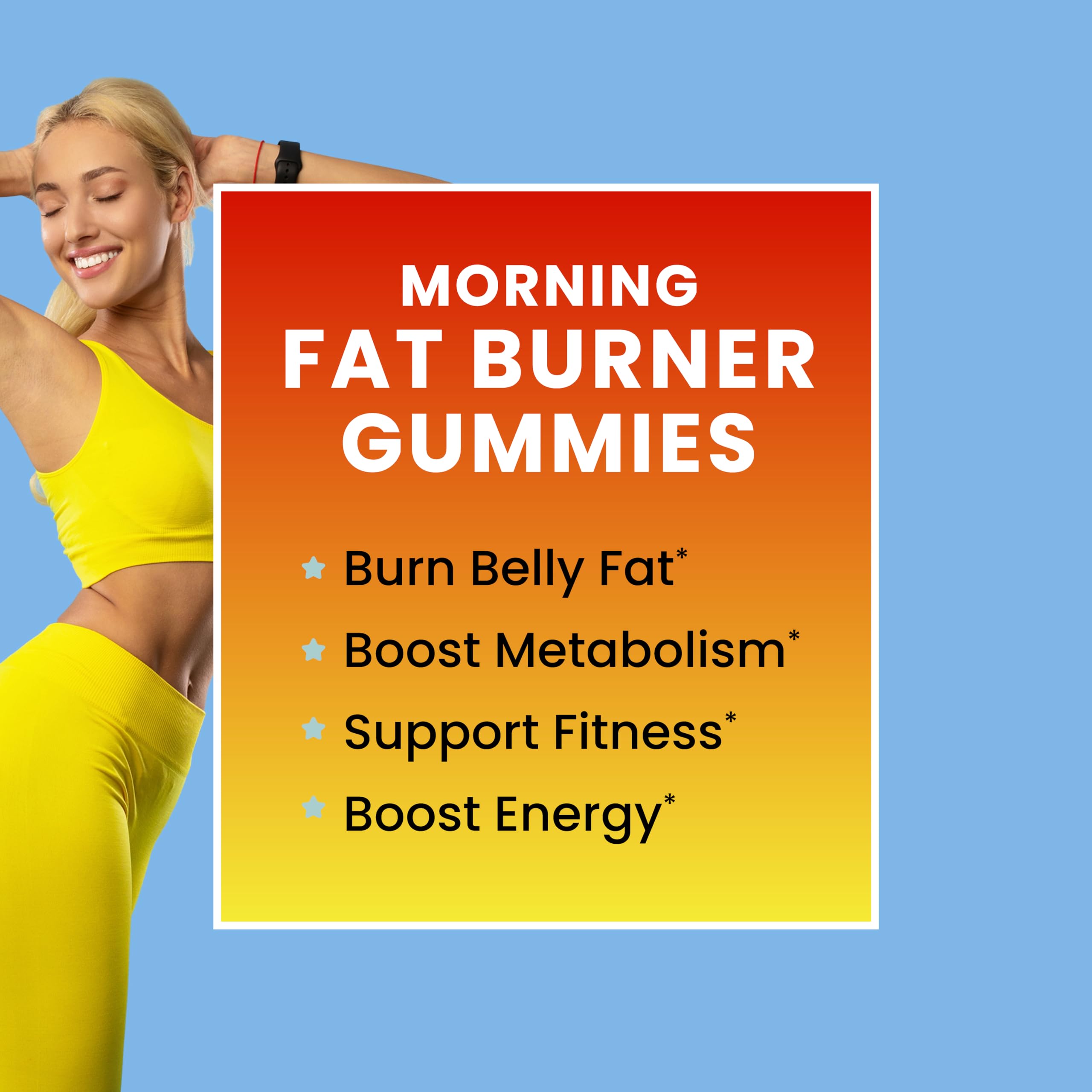 Morning Fat Burner Gummies for Weight Loss for Women & Men | Thermogenic Belly Nobi Nutrition Au supplements