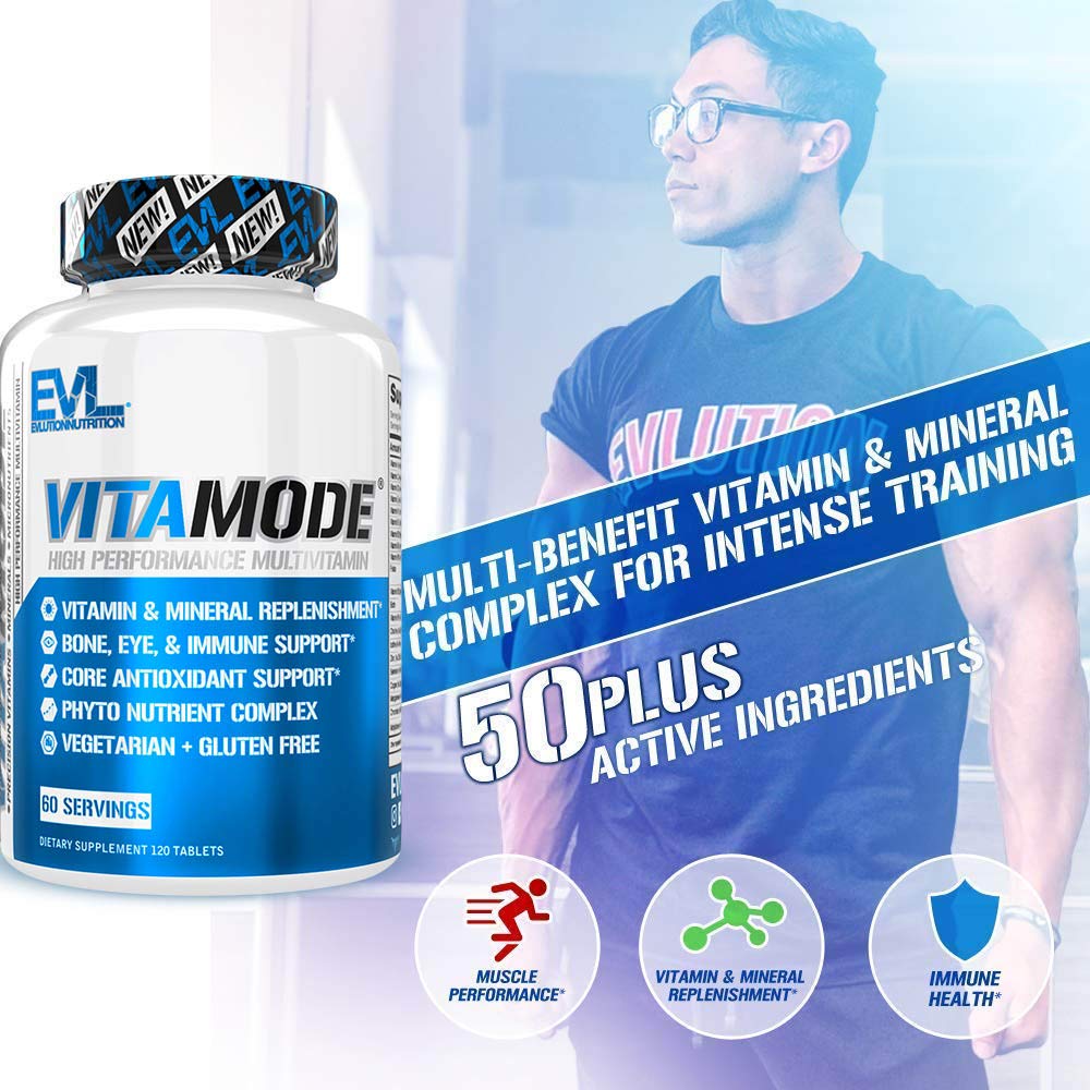 EVL Advanced Daily Multivitamin - Men's Multivitamin with Essential Minerals Phytonutrient Complex and VitaMode Active Mens Vitamins Evlution Au supplements