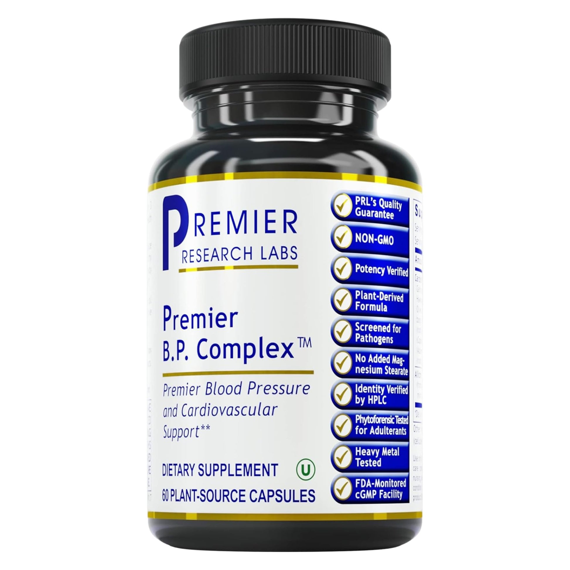 Premier Research Labs Premier BP Complex - Heart Health Supplements, BP Formula, Garlic Allicin Supplement, Natural Herbal BP Support Pills with Reishi & Cayenne Pepper - 60 Vegetarian Capsules Premier Research Labs Au supplements