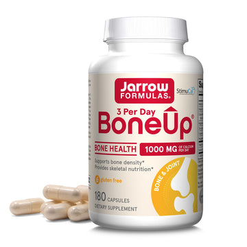 Jarrow Formulas BoneUp Three Per Day for Bone Density and Skeletal Nutrition, Includes Vitamin D3, K2 (as MK-7) and Calcium, 180 Capsules, 60 Day Supply Jarrow Formulas Au supplements