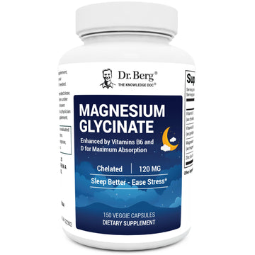 Dr. Berg Magnesium Glycinate 150ct – 4-in-1 Chelated for Muscle, Nerve, Sleep & Stress Support*– w/ D3, B6 & Zinc – 4X Lab-Tested – No Fillers – Formulated in USA, GMP-Certified Dr. Berg Nutritionals Au supplements