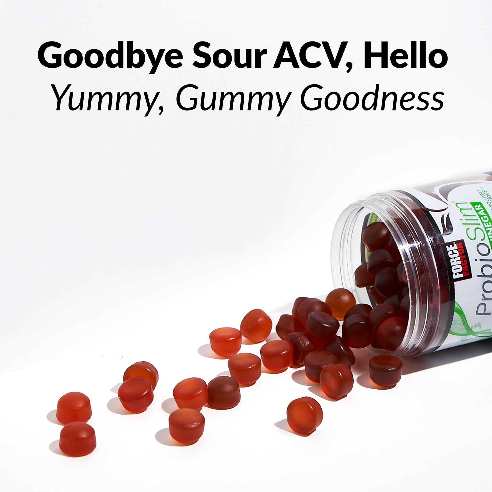 FORCE FACTOR ProbioSlim Apple Cider Vinegar Gummies Organic LactoSpore Prebiotics Force Factor Au supplements