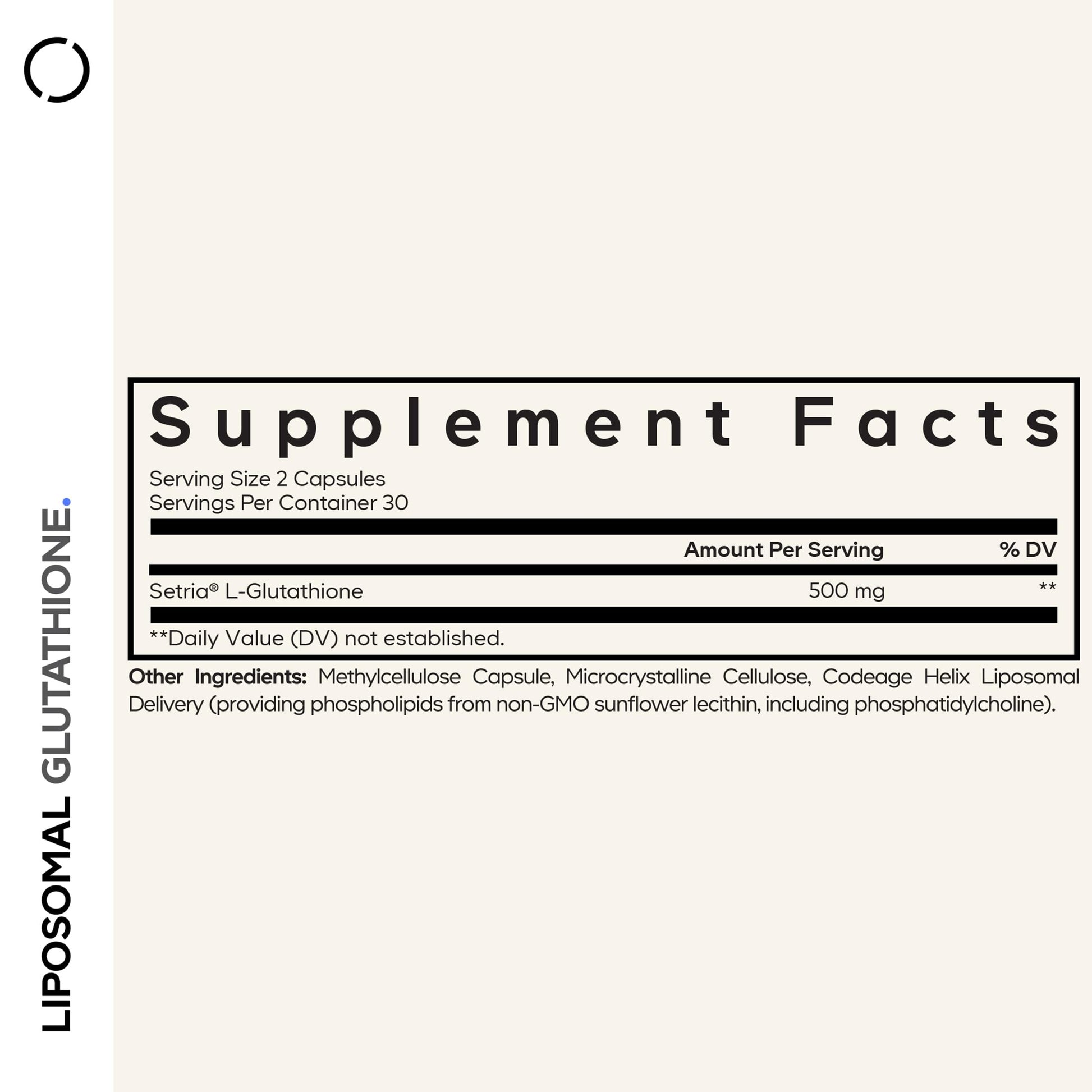 Codeage Liposomal Glutathione Supplement - Pure Reduced Setria L-Glutathione, Liposomal Delivery, Phospholipid Complex - Encapsulated Glutathione Powder Pills - Vegan, Non-GMO - 60 Capsules Codeage Au supplements
