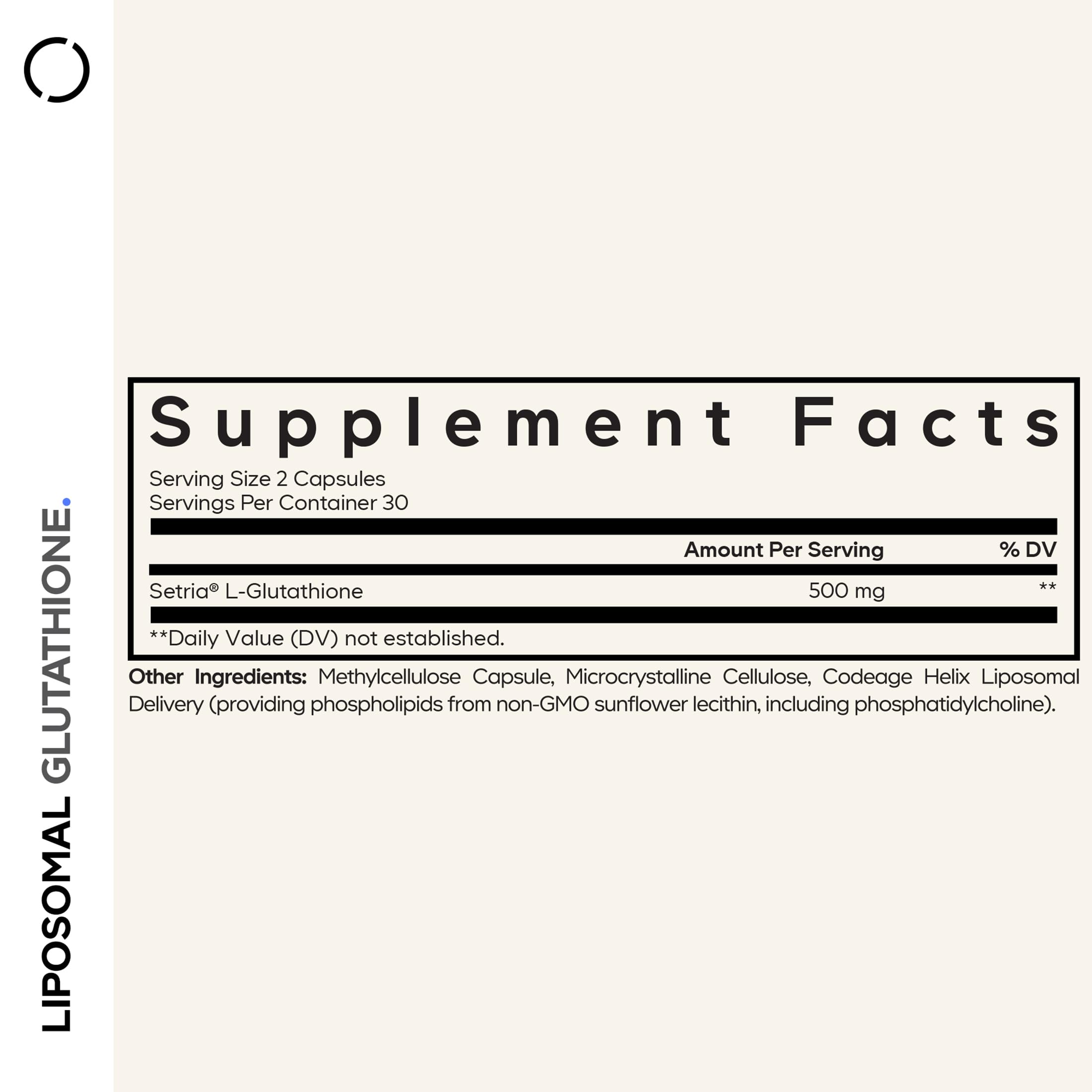 Codeage Liposomal Glutathione Supplement - Pure Reduced Setria L-Glutathione, Liposomal Delivery, Phospholipid Complex - Encapsulated Glutathione Powder Pills - Vegan, Non-GMO - 60 Capsules Codeage Au supplements