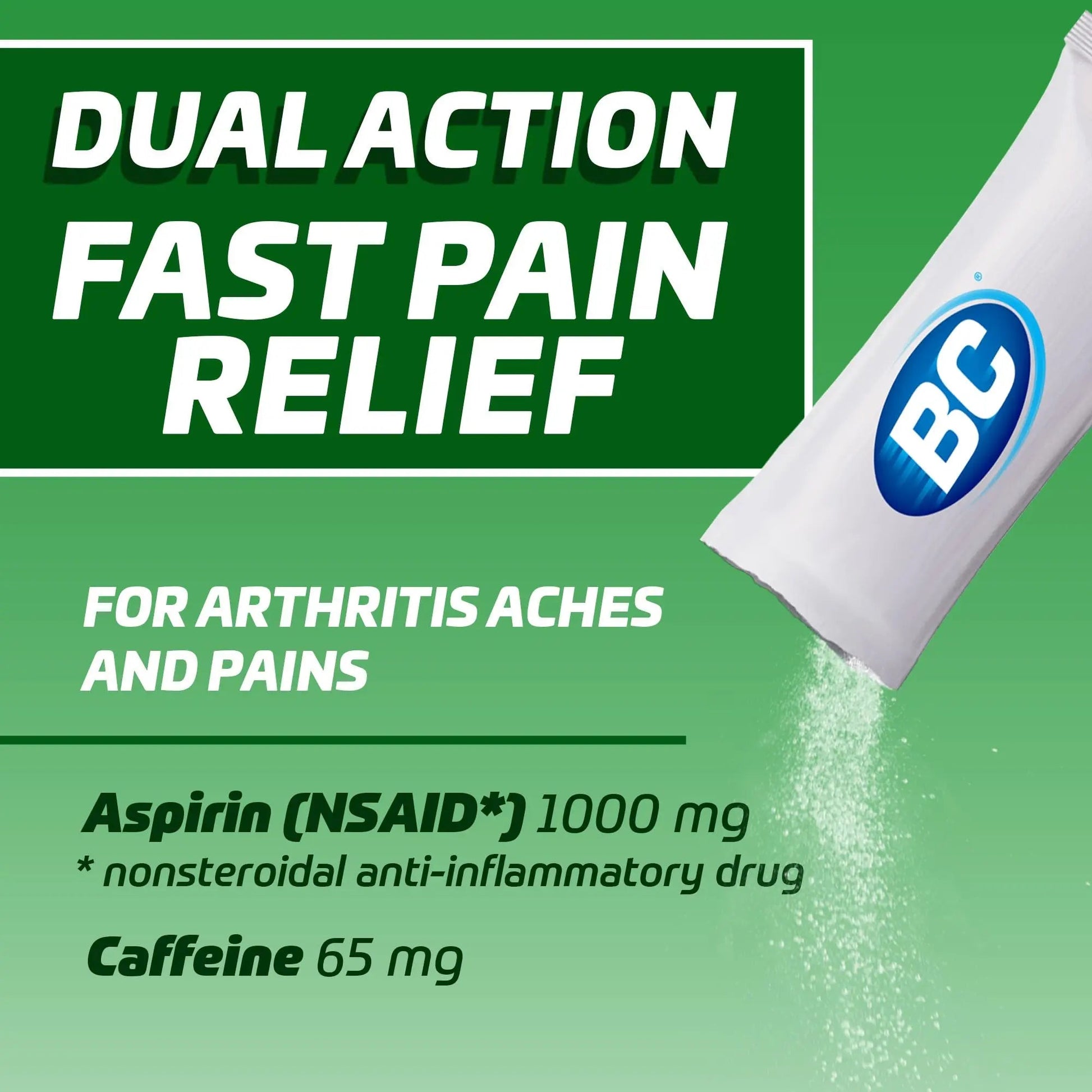 BC Pain Relief Powder, Arthritis Pain, 50 ct (Pack of 1) BC Au supplements