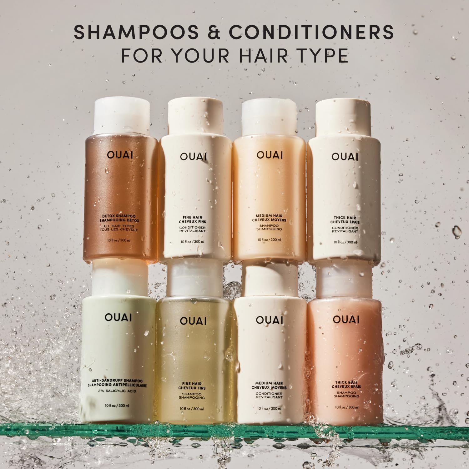 OUAI Medium Shampoo Refill - Hydrating Shampoo with Coconut Oil, Babassu, Kumquat Extract and Keratin - Strengthens, Nourishes and Adds Shine - Paraben, Phthalate and Sulfate Free Hair Care (32 Fl Oz) OUAI Au supplements
