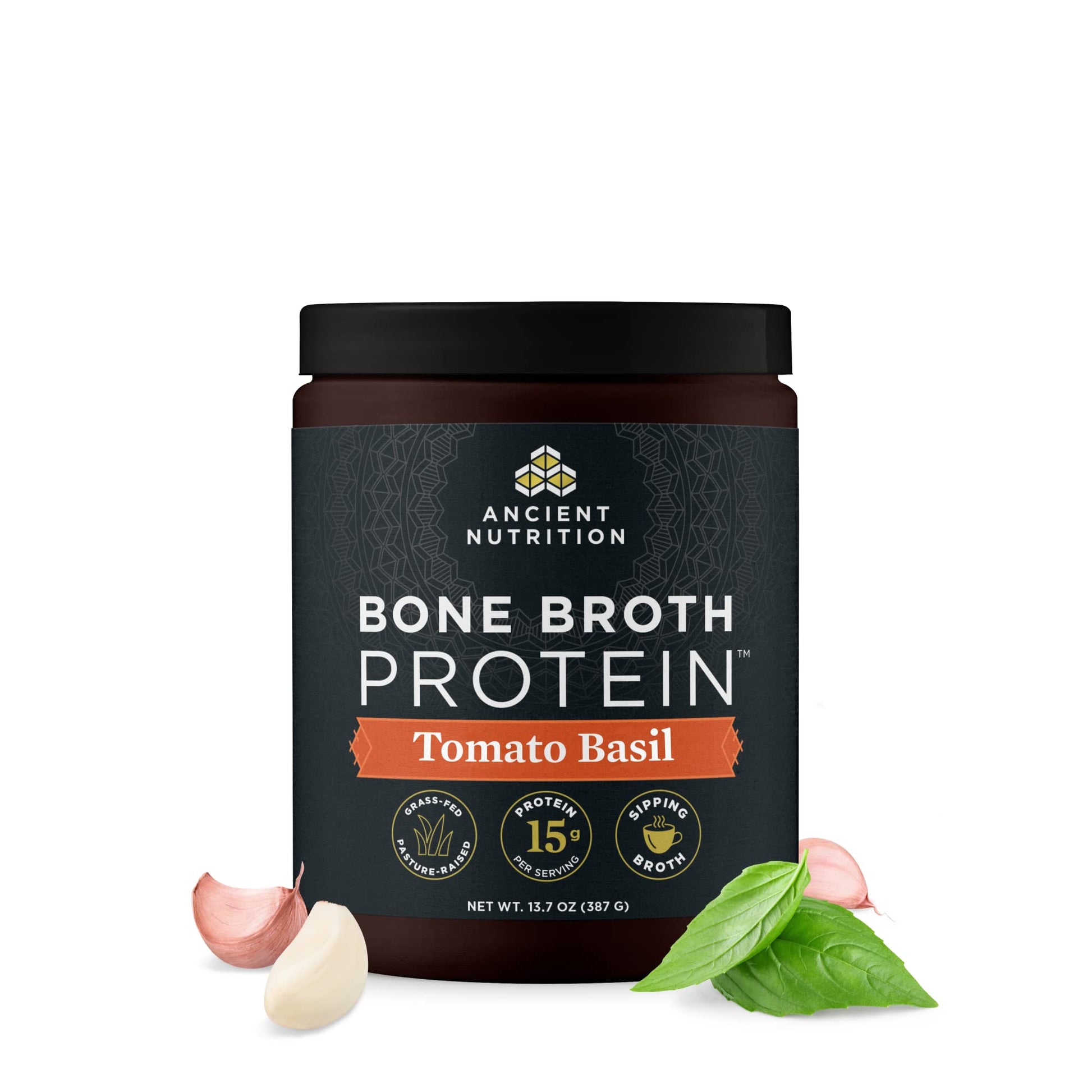 Ancient Nutrition Bone Broth Protein Powder, Tomato Basil, Grass-Fed Chicken and Beef Ancient Nutrition Au supplements