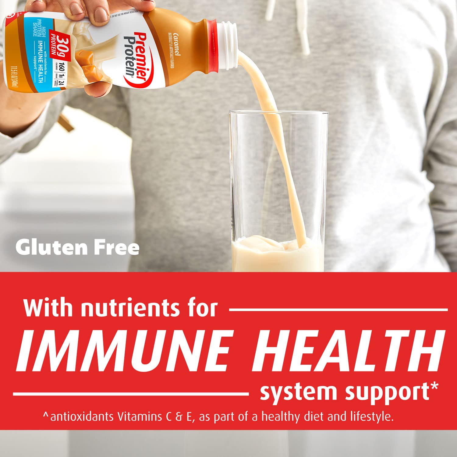 Premier Liquid Protein Shake, Caramel, 30g Protein, 1g Sugar, 24 Vitamins & Minerals Premier Protein Au supplements
