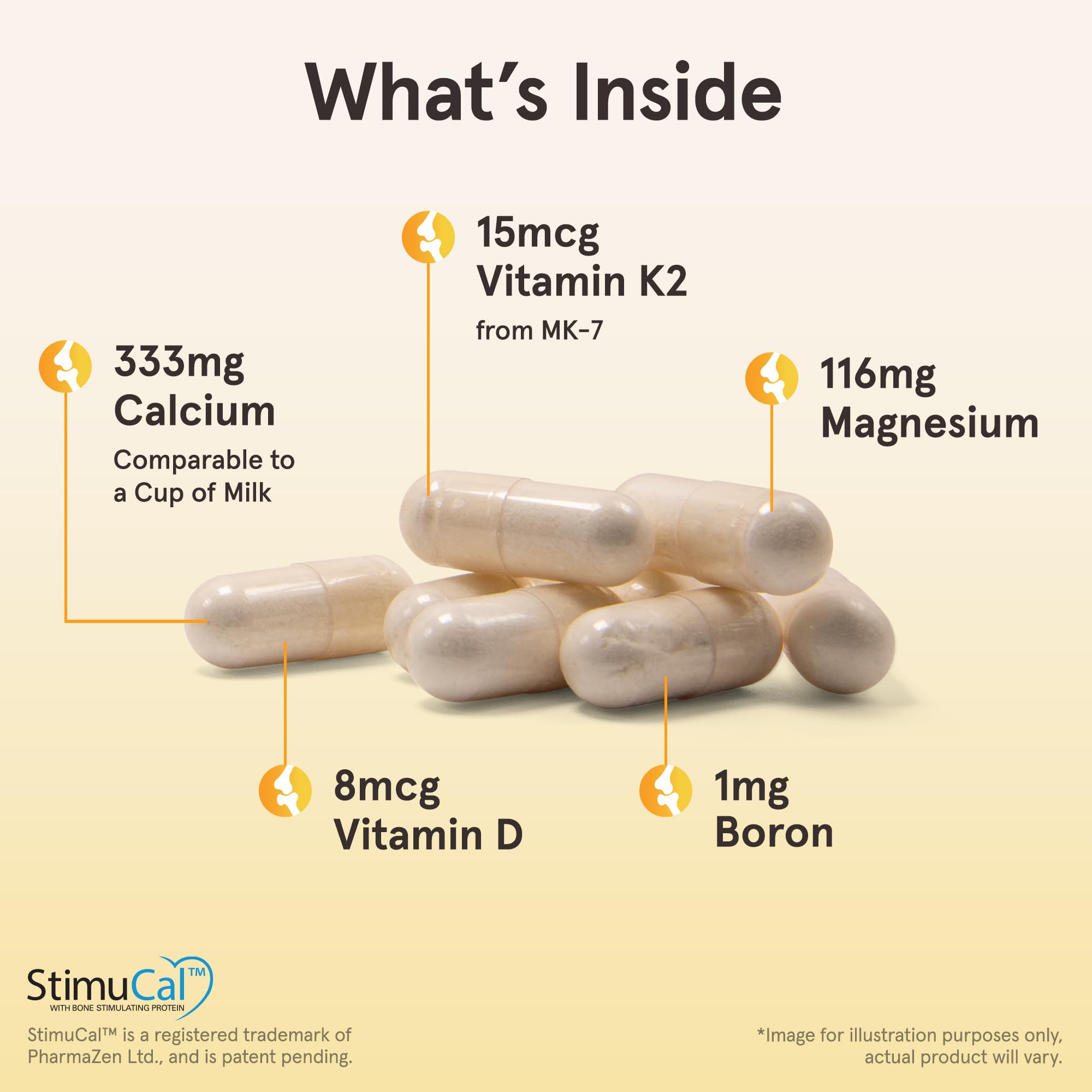 Jarrow Formulas BoneUp Three Per Day for Bone Density and Skeletal Nutrition, Includes Vitamin D3, K2 (as MK-7) and Calcium, 180 Capsules, 60 Day Supply Jarrow Formulas Au supplements
