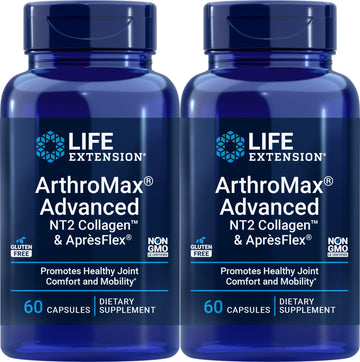 Life Extension ArthroMax Advanced with NT2 Collagen & ApresFlex, 60 Capsules (Pack of 2) Life Extension Au supplements