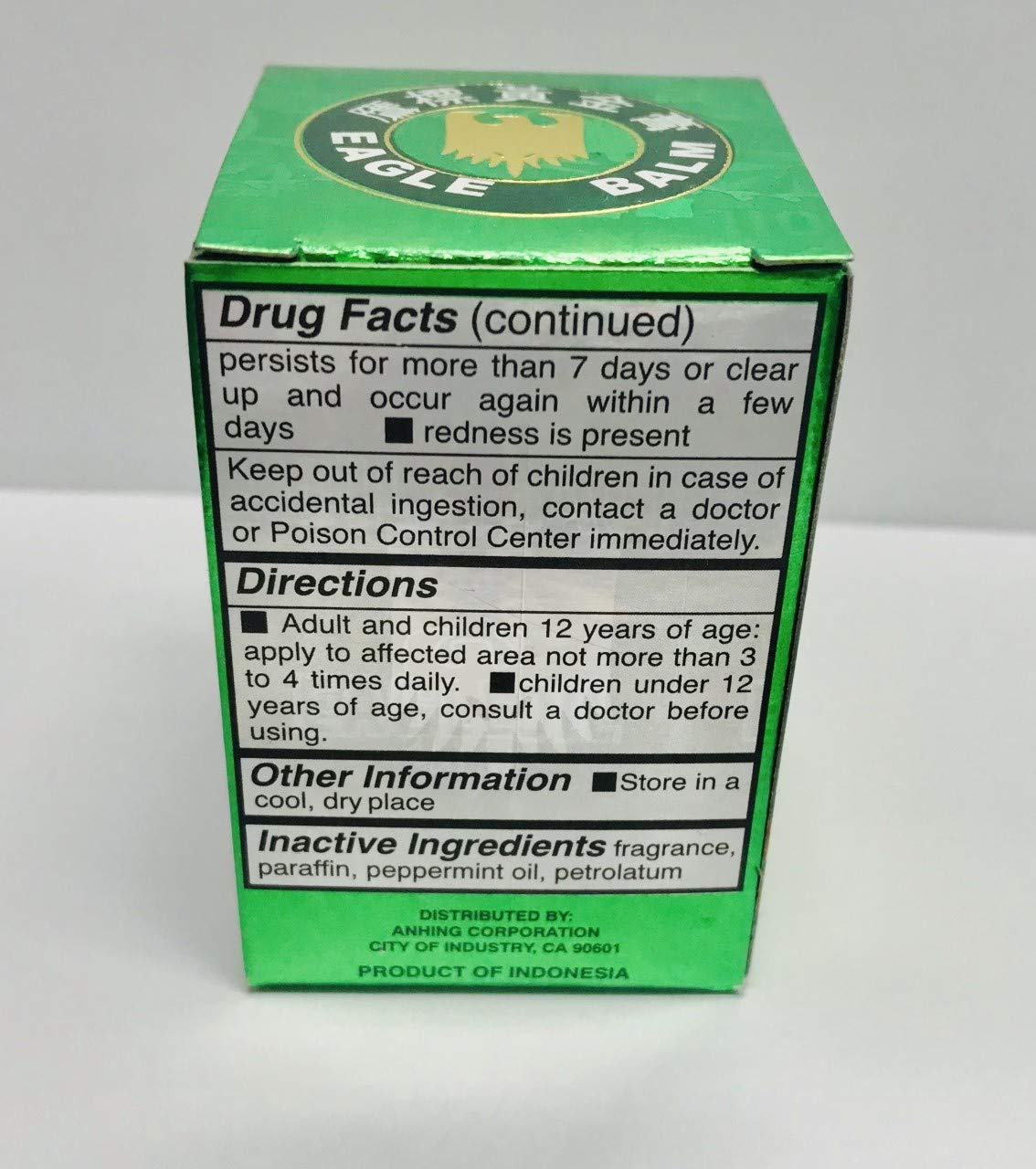 Eagle Brand Green Balm 0.705 Ounce /20 Gram Eagle Brand Au supplements