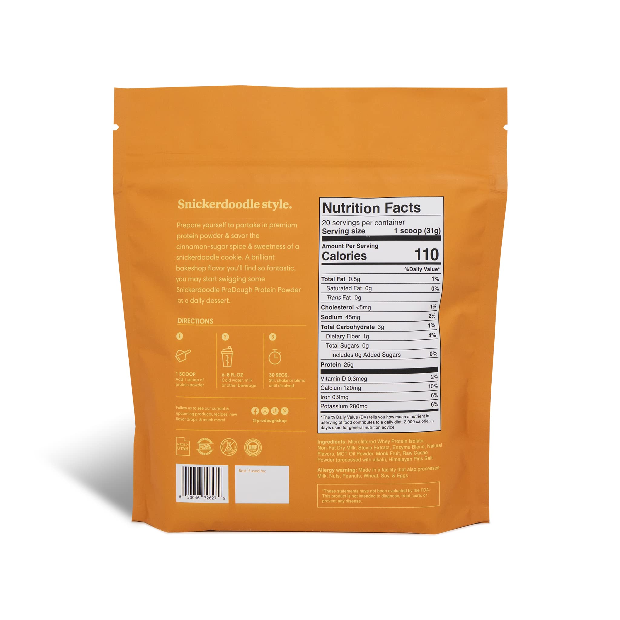 ProDough Gourmet Whey Isolate Hydrolized Protein Powder for Shake Mix- Easy Digest ProDough Protein Bakeshop Au supplements