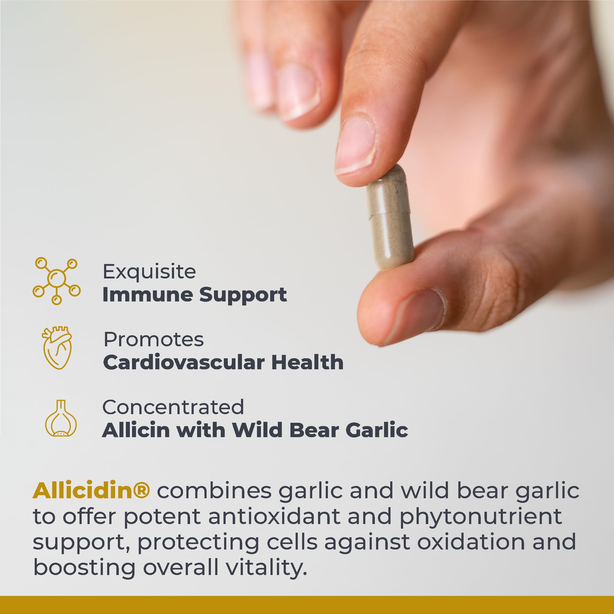 Premier Research Labs Allicidin - Garlic Allicin Supplement, Garlic Supplements, Garlic Pills, Allicin Extract, Garlic Extract, Odorless Garlic Capsules, Immune Support - 60 Vegetarian Capsules Premier Research Labs Au supplements