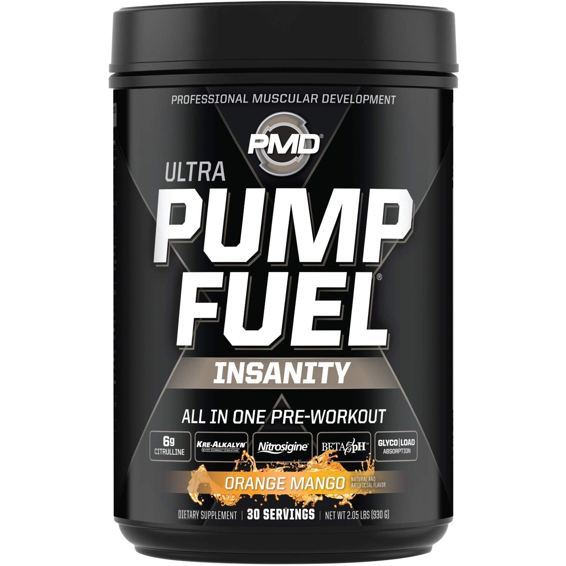 PMD Sports Ultra Pump Fuel Insanity - Pre Workout - Tropical Orange Mango (30 Servings) PMD Au supplements
