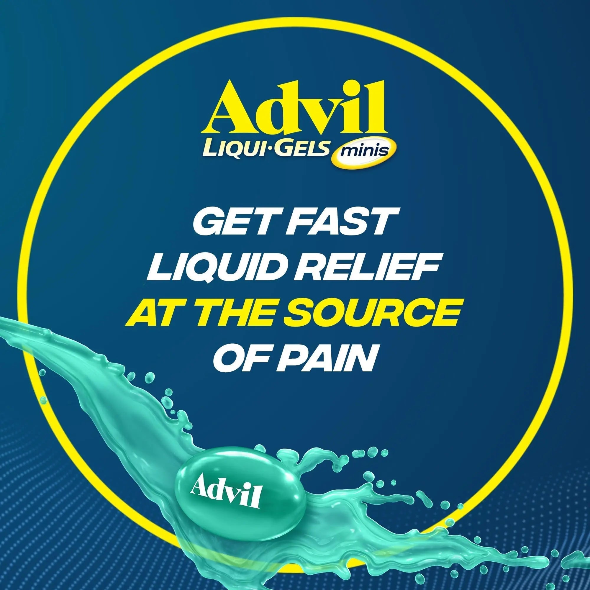 Advil Liqui-Gels Minis Pain Reliever and Fever Reducer, Pain Medicine for Adults with Ibuprofen 200mg for Pain Relief - 80 Liquid Filled Capsules Advil Au supplements