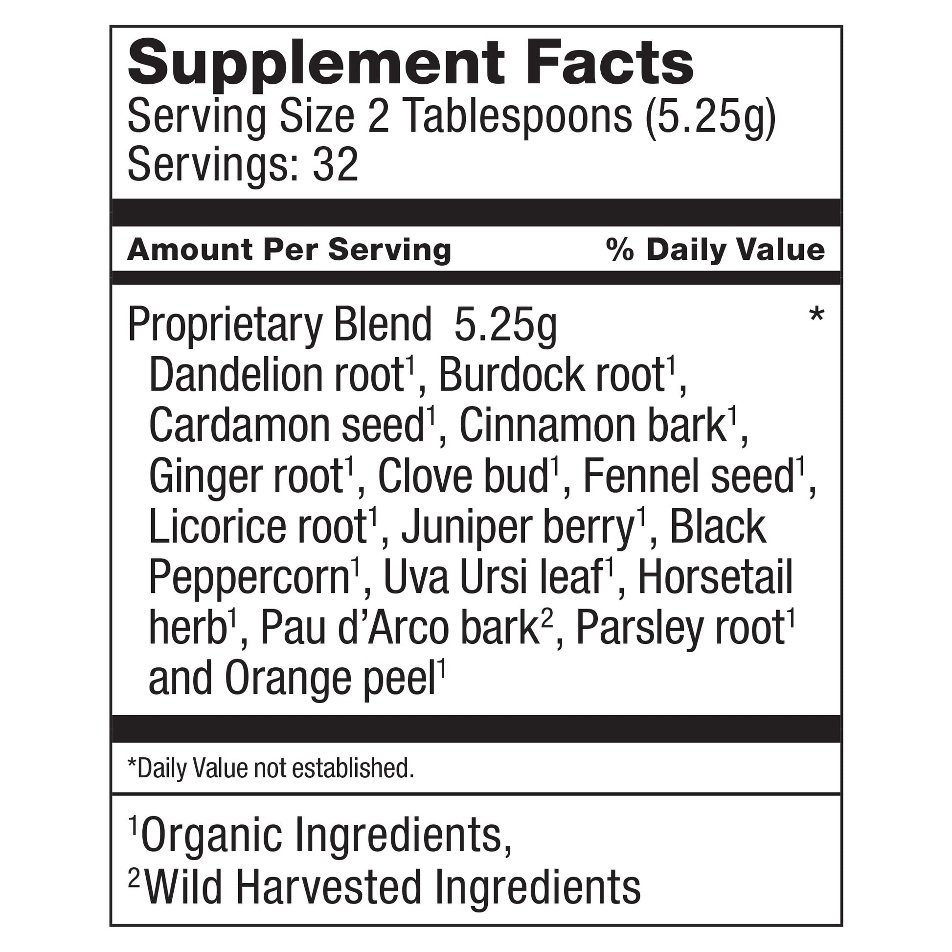 Dr. Schulze’s | Detox Tea | All Purpose Herbal Tonic | Powerful Digestive Stimulant | Dietary Supplement | Ultimate Liver Cleanse | Helps Eliminate Gas & Indigestion | Release Toxins | 6 Oz. Pack Dr. Schulze's Au supplements