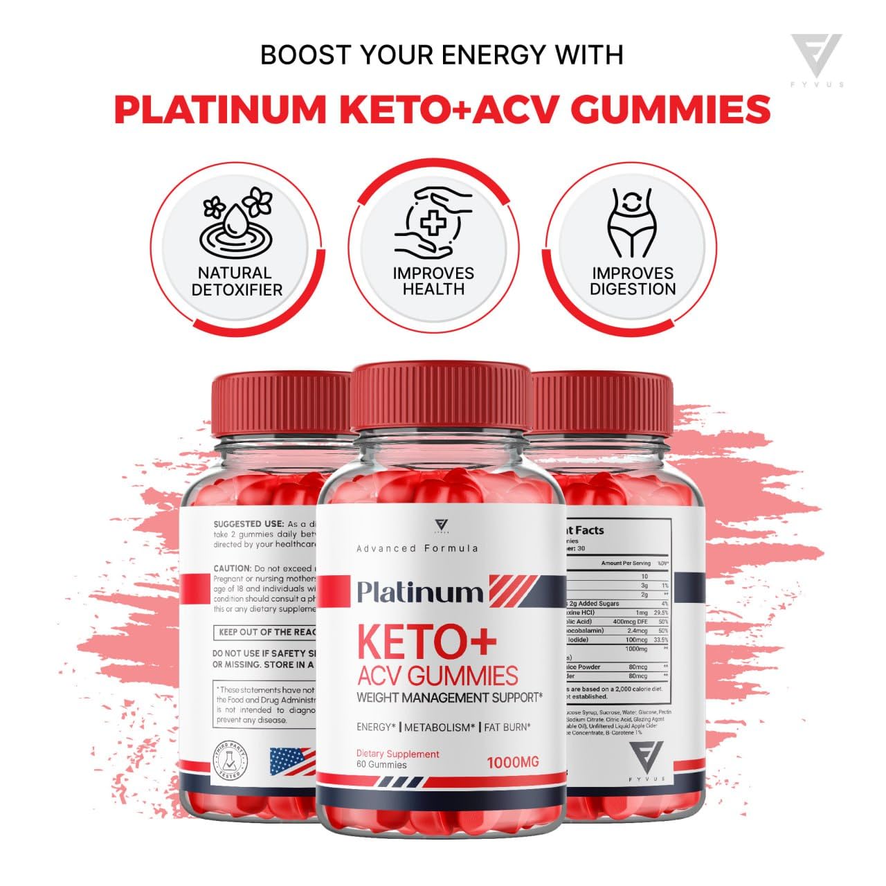 (3 Pack) Platinum Keto ACV Gummies, Platinum Keto ACV Gummies Advanced Weight Loss Kohzie Au supplements