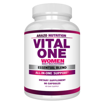 Arazo Nutrition Vital One Multivitamin for Women - Daily Wholefood Supplement - 90 Vegan Capsules Arazo Nutrition Au supplements
