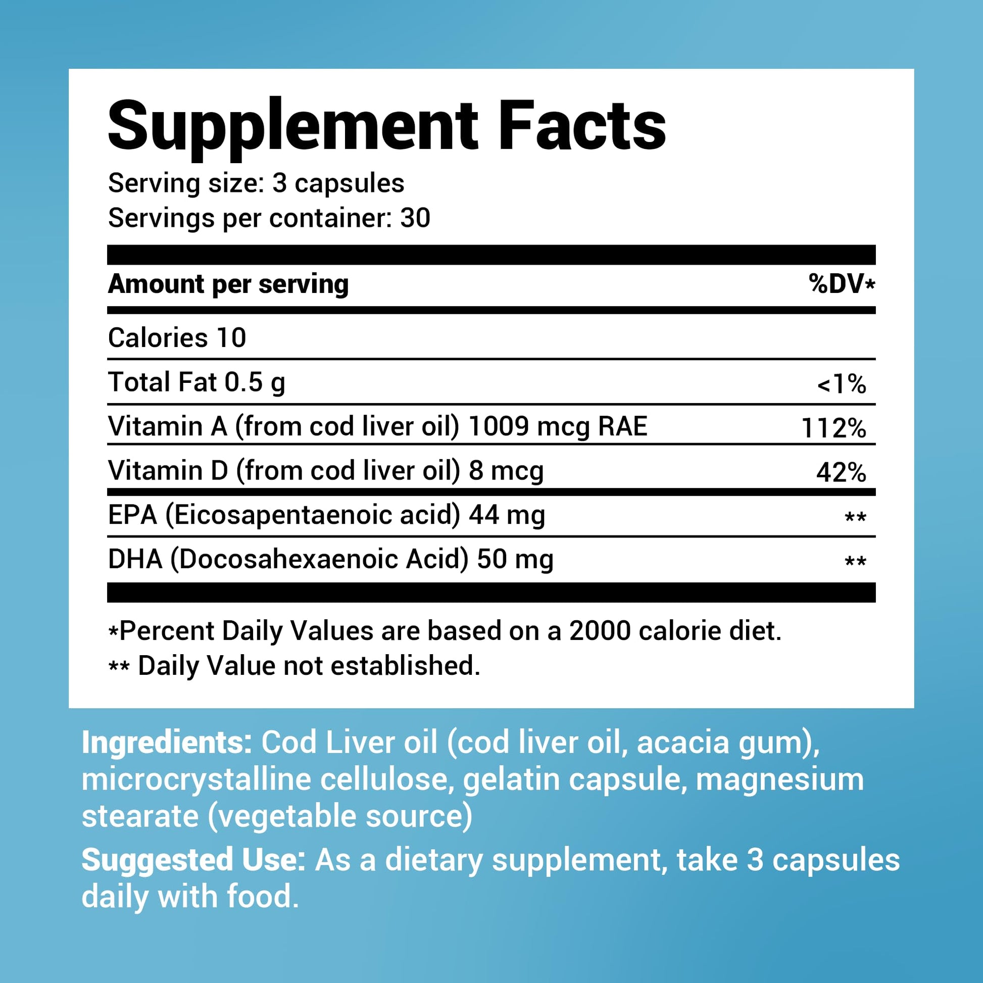 Dr. Berg Cod Liver Oil Capsules - New Formula Without OxBile - Rich in Omega-3 Fatty Dr. Berg Nutritionals Au supplements