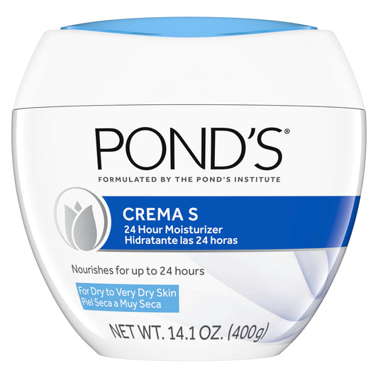Pond's Nourishing Moisturizing Cream, Crema S, Fragrance Free, Ivory, 14.1 Oz POND'SUS supplements