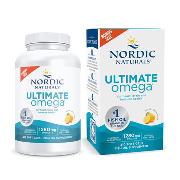 Nordic Naturals Ultimate Omega, Lemon Flavor - 210 Soft Gels - 1280 mg Omega-3 - High Nordic Naturals Au supplements