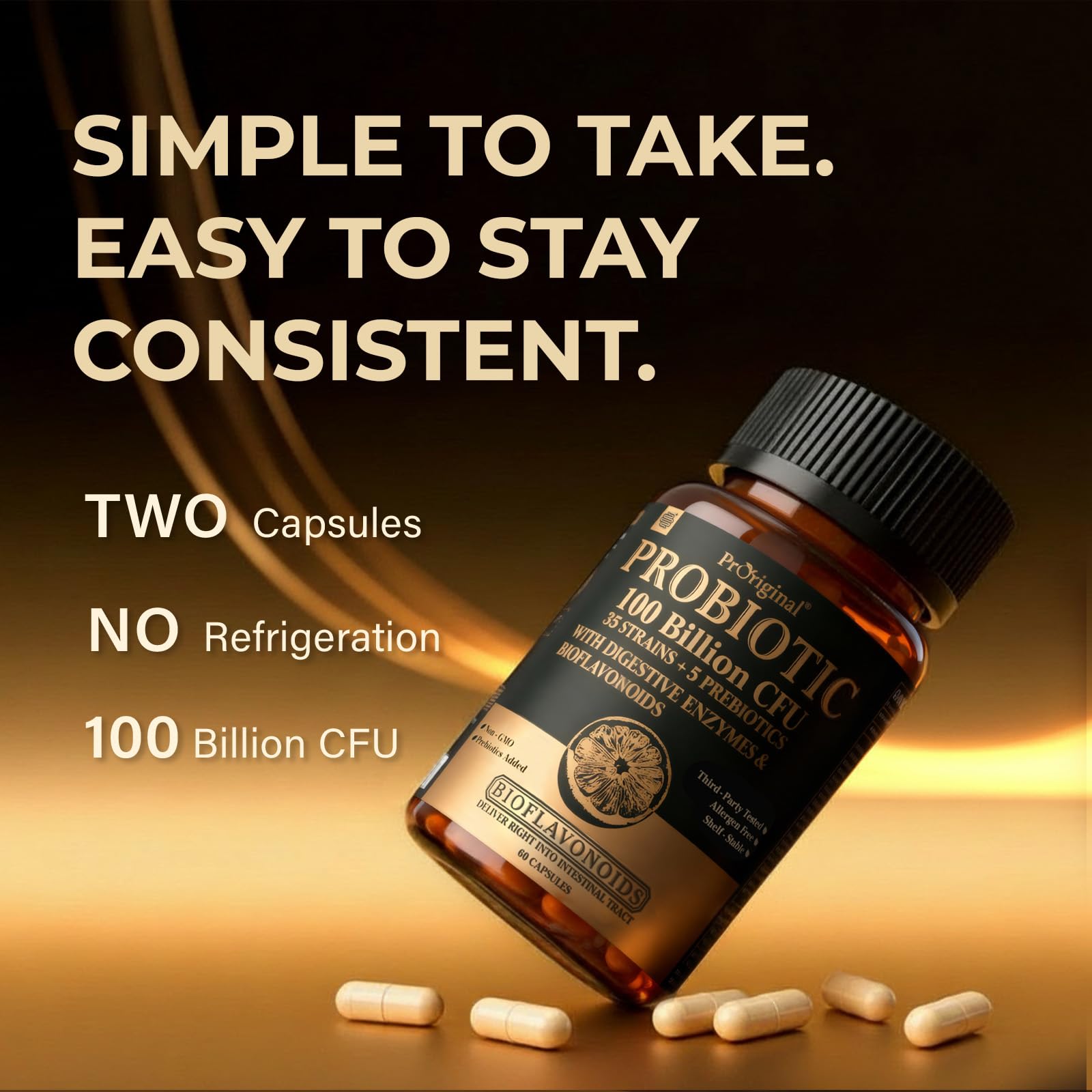 Probiotics with Prebiotics for Men and Women - 35 Strains Probiotics 100 Billion CFU for Gut & Digestive Health, Vegan Acidophilus Probiotic Supplement, Non-GMO Raw Probiotic 60 Capsules Proriginal Au supplements