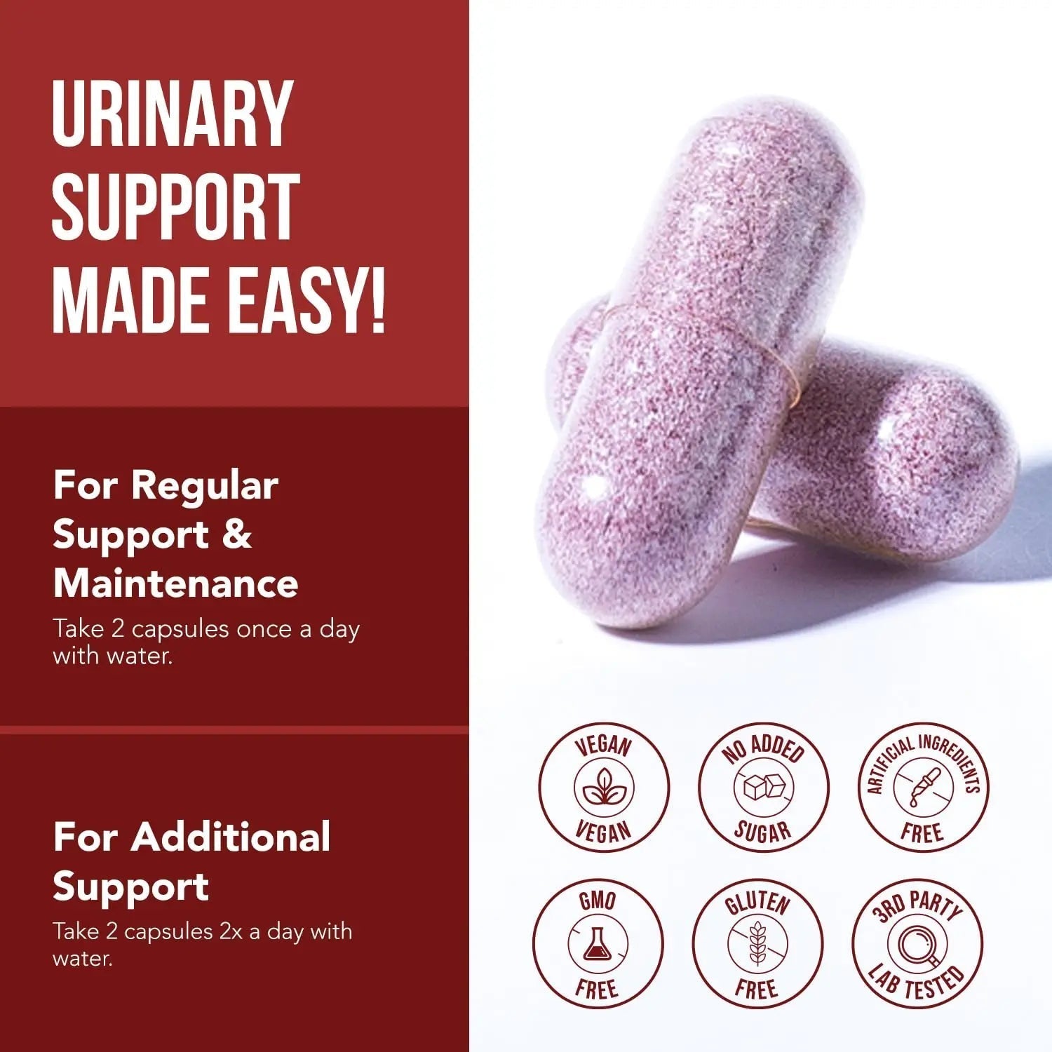 CranEaze®: Cranberry Juice Extract Plus D-Mannose – 36 mg PAC, 100% Soluble PAC - Supports Urinary Tract Health – Most Effective Cranberry Pills for Women, UTI Cranberry Supplement - 60 Capsules Triquetra Health Au supplements