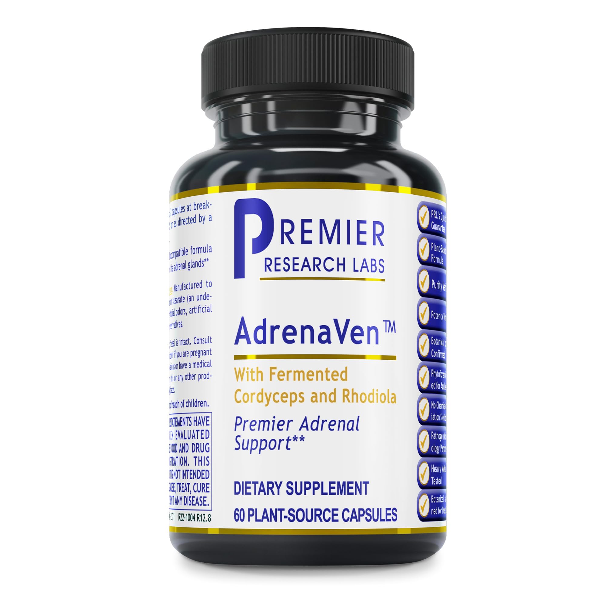 Premier Research Labs 30 Servings-AdrenaVen - Adrenal Health Supplement, Supports Adrenal Gland Health and Stress Response - Organic Adrenal Health - 60 Plant-Source Capsules Premier Research Labs Au supplements