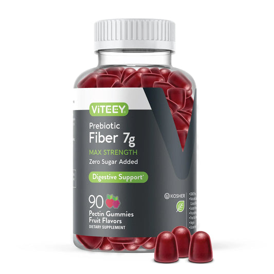 Prebiotic Fiber Gummies 7G Extra Strength [Zero Sugar Added] Digestive Heath Regularity ViteeyAU supplements