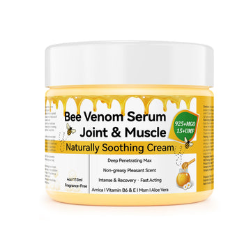 EOIK Bee Venom Muscle Bone Cream, Fast Acting, Relief for Back, Neck, Hand, Feet, Knee, Muscle, Shoulder, Topical, Wrist, Elbow, Hip, Nerve, Plantar, Ankle, Foot Discomfort, Vitamin B6 EOIK Au supplements