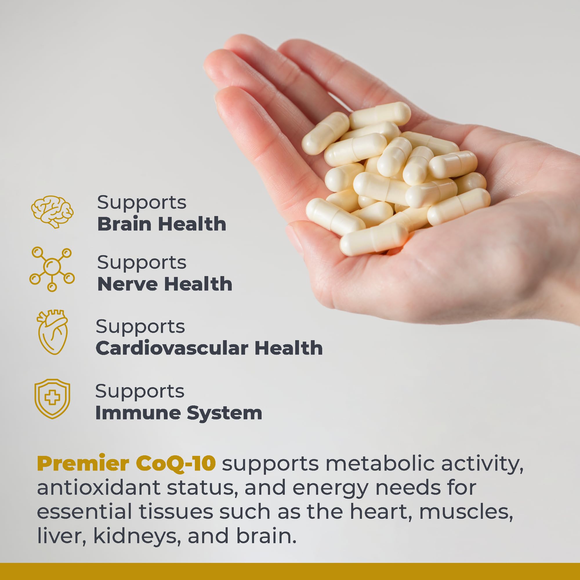 Premier Research Labs CoQ10 - Coenzyme Q10, Co Q 10 Supplement, 100mg Capsules, Ubiquinol Co Enzyme Q-10 with Red Algae & MCT Oil - 60 Vegetarian Capsules Premier Research Labs Au supplements