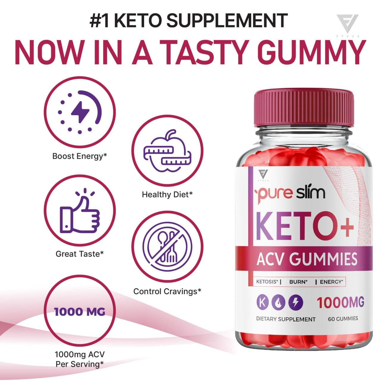 (2 Pack) Pure Slim Keto ACV Gummies, Pure Slim Keto ACV Gummies Advanced Kelly Clarkson Fyvus Au supplements