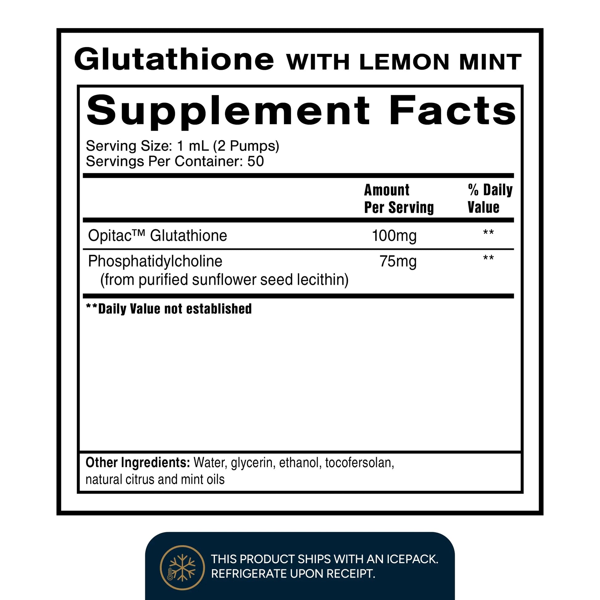Quicksilver Scientific Liposomal Glutathione - Superior Absorption Oral Glutathione Supplement for Detox & Immune Support - Lemon Mint (1.7 fl oz) Quicksilver Scientific Au supplements