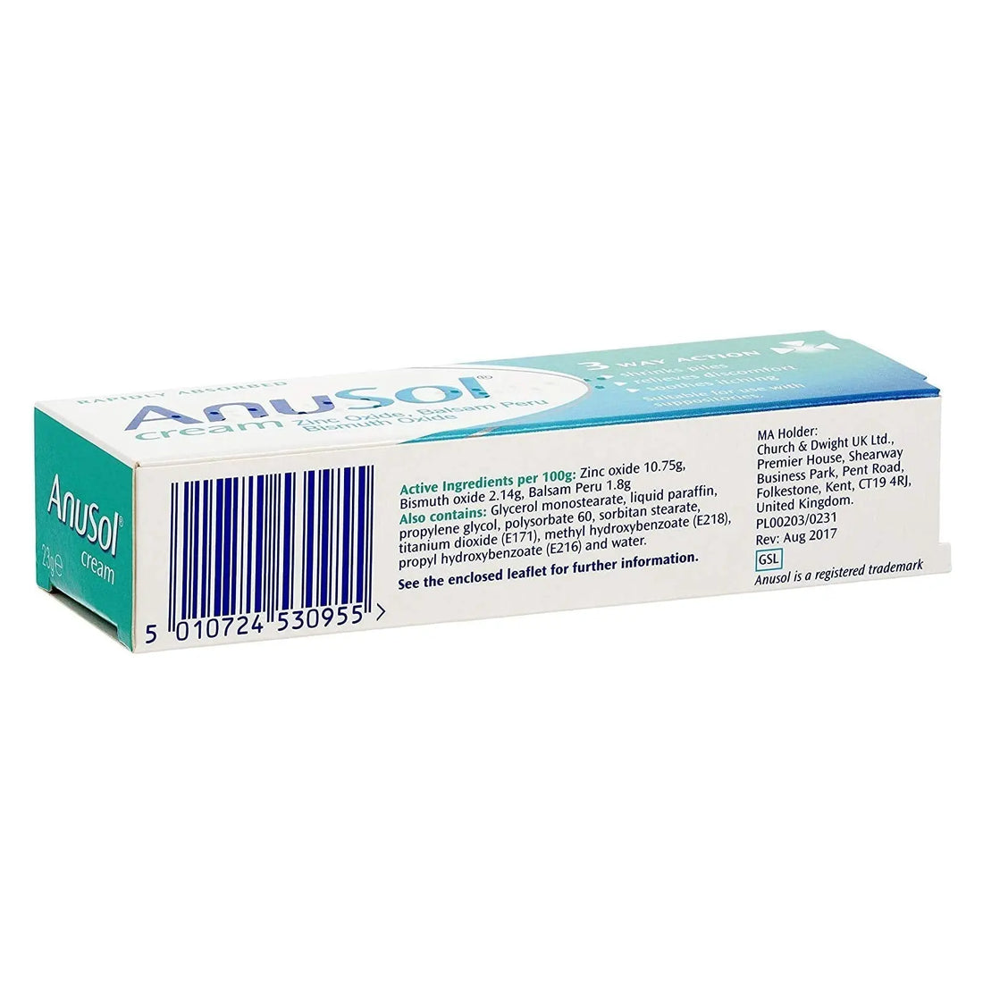 Anusol Cream Haemorrhoid Treatment 23G Anusol uk supplements