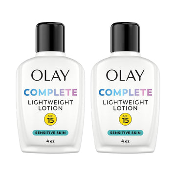 Olay Face Moisturizer, Complete with Sunscreen SPF 15, Daily Facial Lotion for Normal Skin, Lightweight Hydrating Broad Spectrum Sun Protection