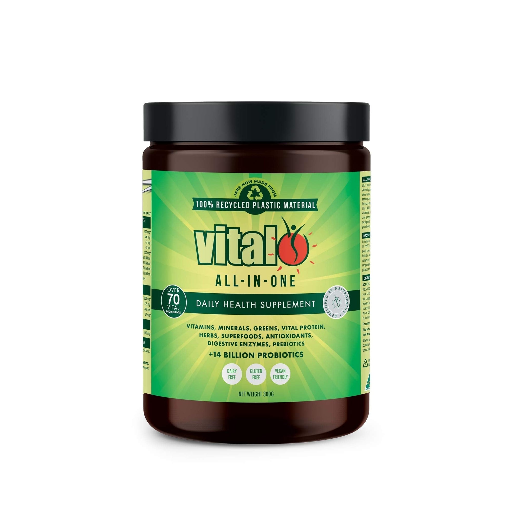 Vital Greens Antioxidant Superfood Powder Natural Multivitamin Formula 300gm / 10.58oz Vital Greens Au supplements